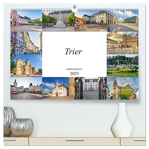 Trier Impressionen (hochwertiger Premium Wandkalender 2025 DIN A2 quer), Kunstdruck in Hochglanz, Calvendo, Dirk Meutzner