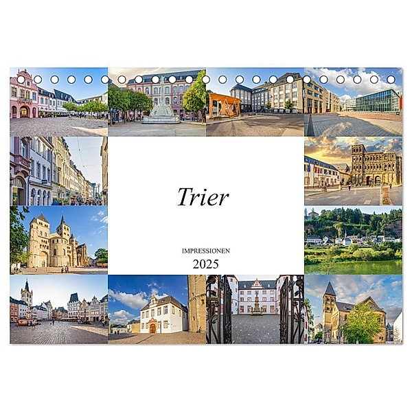 Trier Impressionen (Tischkalender 2025 DIN A5 quer), CALVENDO Monatskalender, Calvendo, Dirk Meutzner