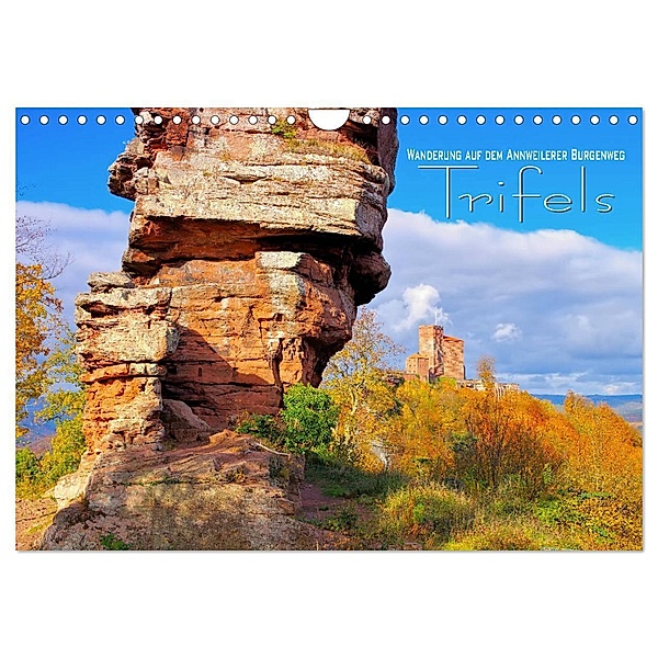 Trifels - Wanderung auf dem Annweilerer Burgenweg (Wandkalender 2024 DIN A4 quer), CALVENDO Monatskalender, LianeM
