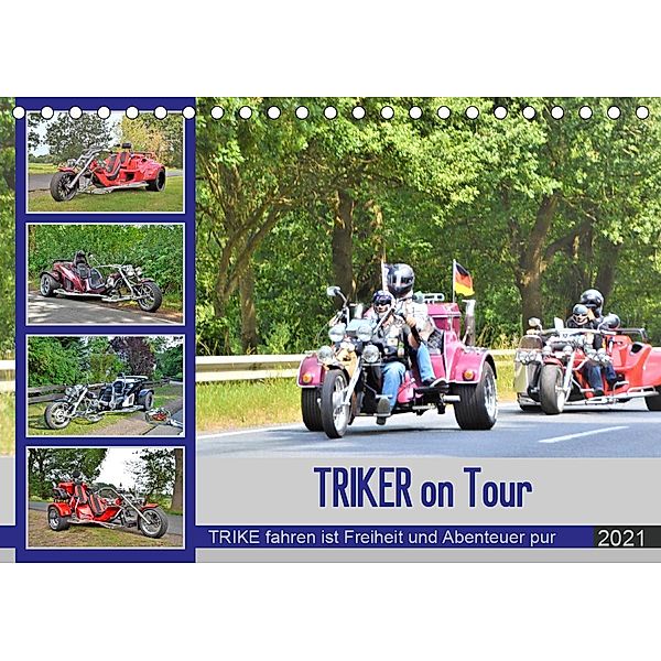 TRIKER on Tour (Tischkalender 2021 DIN A5 quer), Günther Klünder