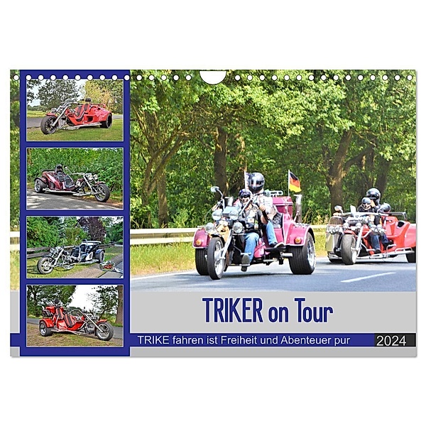 TRIKER on Tour (Wandkalender 2024 DIN A4 quer), CALVENDO Monatskalender, Günther Klünder