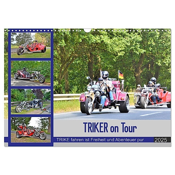 TRIKER on Tour (Wandkalender 2025 DIN A3 quer), CALVENDO Monatskalender, Calvendo, Günther Klünder