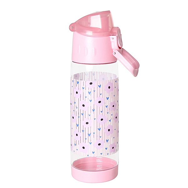 rice Trinkflasche FLOWERS (500ml) in rosa