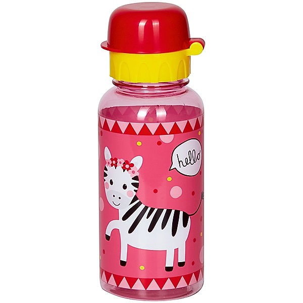 Die Spiegelburg Trinkflasche KLEINE FREUNDE – ZEBRA (0,4l) in beere