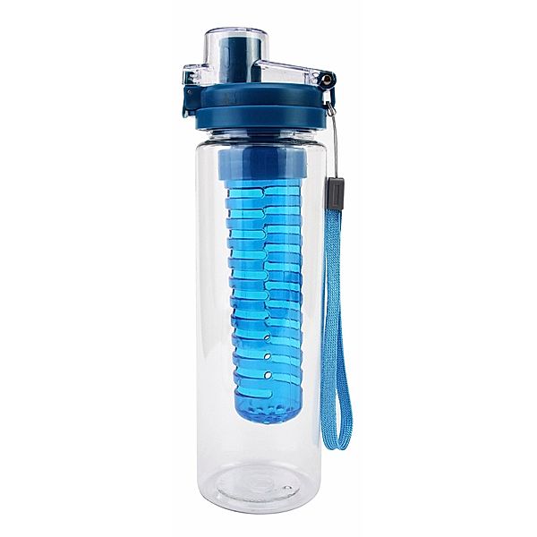 Trinkflasche mit Aromaeinsatz, blau