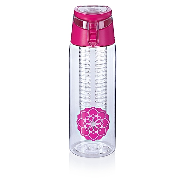Trinkflasche mit Infuser, 750ml  (Farbe: pink)