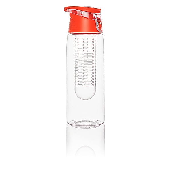 Trinkflasche mit Infuser, 750ml, orange