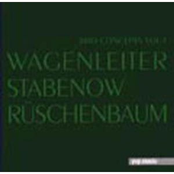 Trio Concepts Vol.3, Wagenleiter, Stabenow, Rüschenbaum