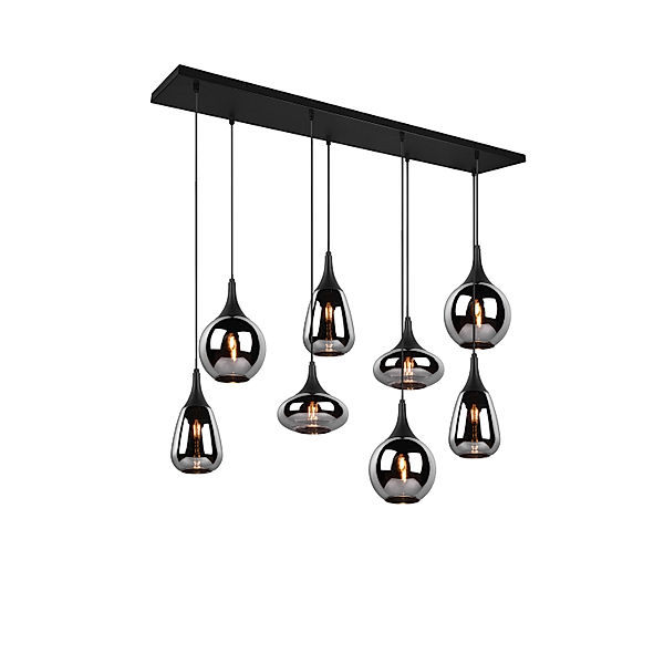 Trio Leuchten Pendelleuchte LUMINA (Farbe: schwarz matt, Größe: H.150xB.121xT.34,5 cm)