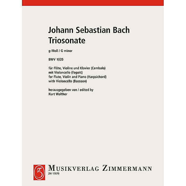 Triosonate g-Moll, Johann Sebastian Bach