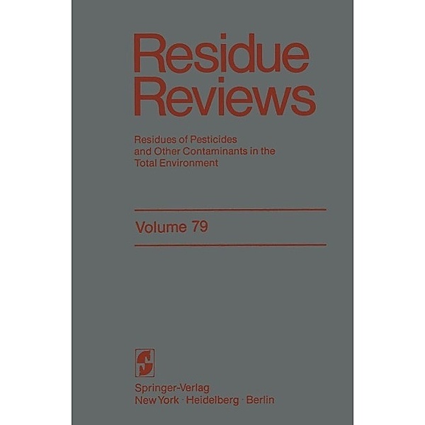 Triphenyltin Compounds and Their Degradation Products / Reviews of Environmental Contamination and Toxicology Bd.79, Rudolf Bock