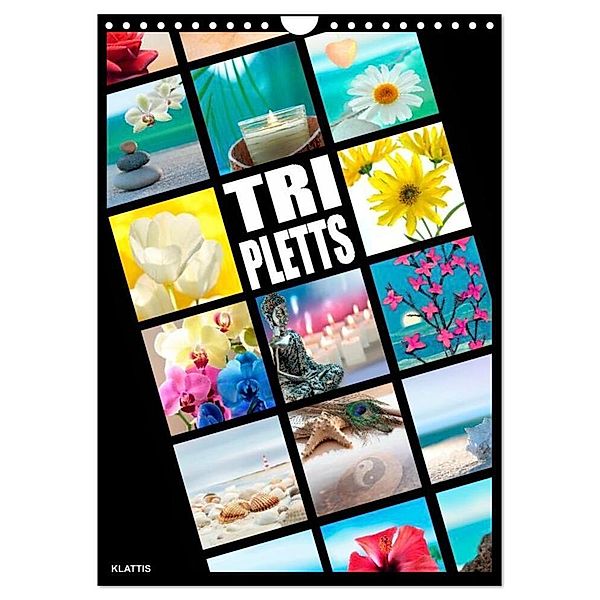 TRIPLETTS - Der anspruchsvolle Familienplaner (Wandkalender 2025 DIN A4 hoch), CALVENDO Monatskalender, Calvendo, Klattis
