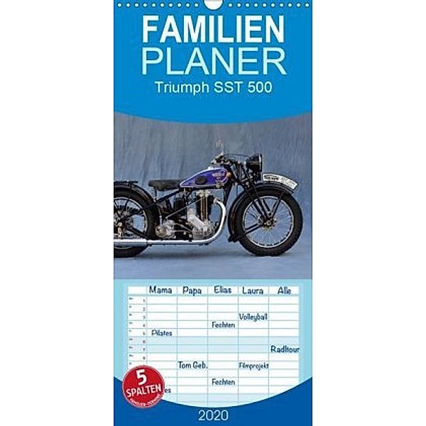 Triumph SST 500 - Familienplaner hoch (Wandkalender 2020 , 21 cm x 45 cm, hoch), Ingo Laue