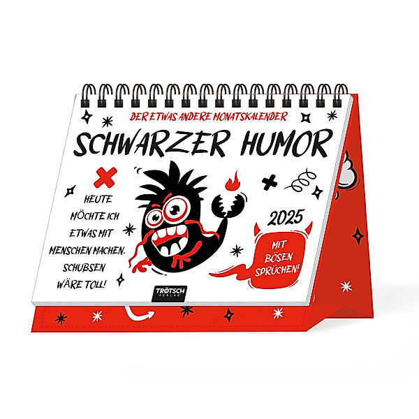 Trötsch Aufstellkalender Schwarzer Humor