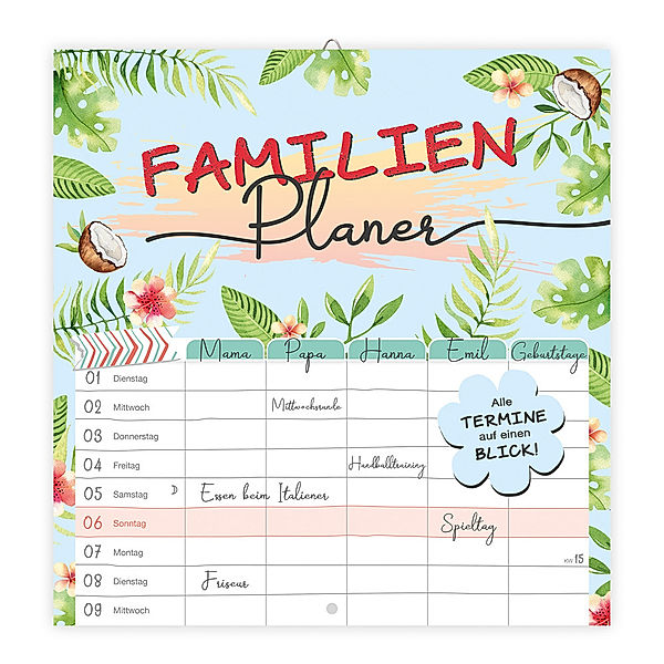 Trötsch Broschürenkalender Familienplaner 2025