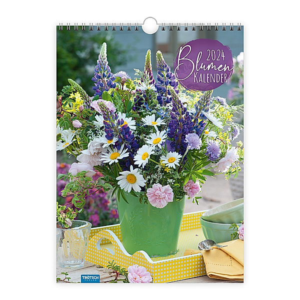 Trötsch Classickalender Blumenkalender 2024