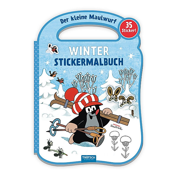 Trötsch Der kleine Maulwurf Winter-Stickermalbuch