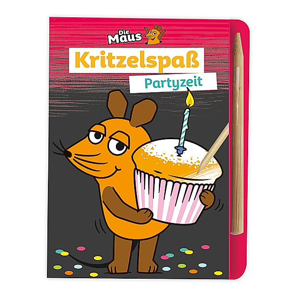 Trötsch Die Maus Mini-Kratzblock Kritzelspass Partyzeit