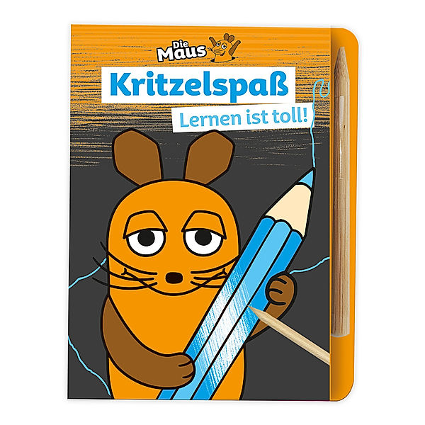 Trötsch Die Maus Mini-Kratzblock Kritzelspass Lernen ist toll