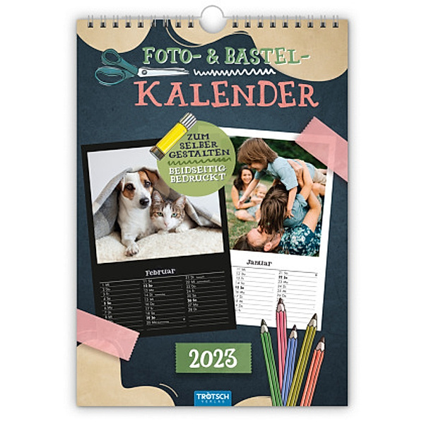 Trötsch Foto- und Bastelkalender A4 2023