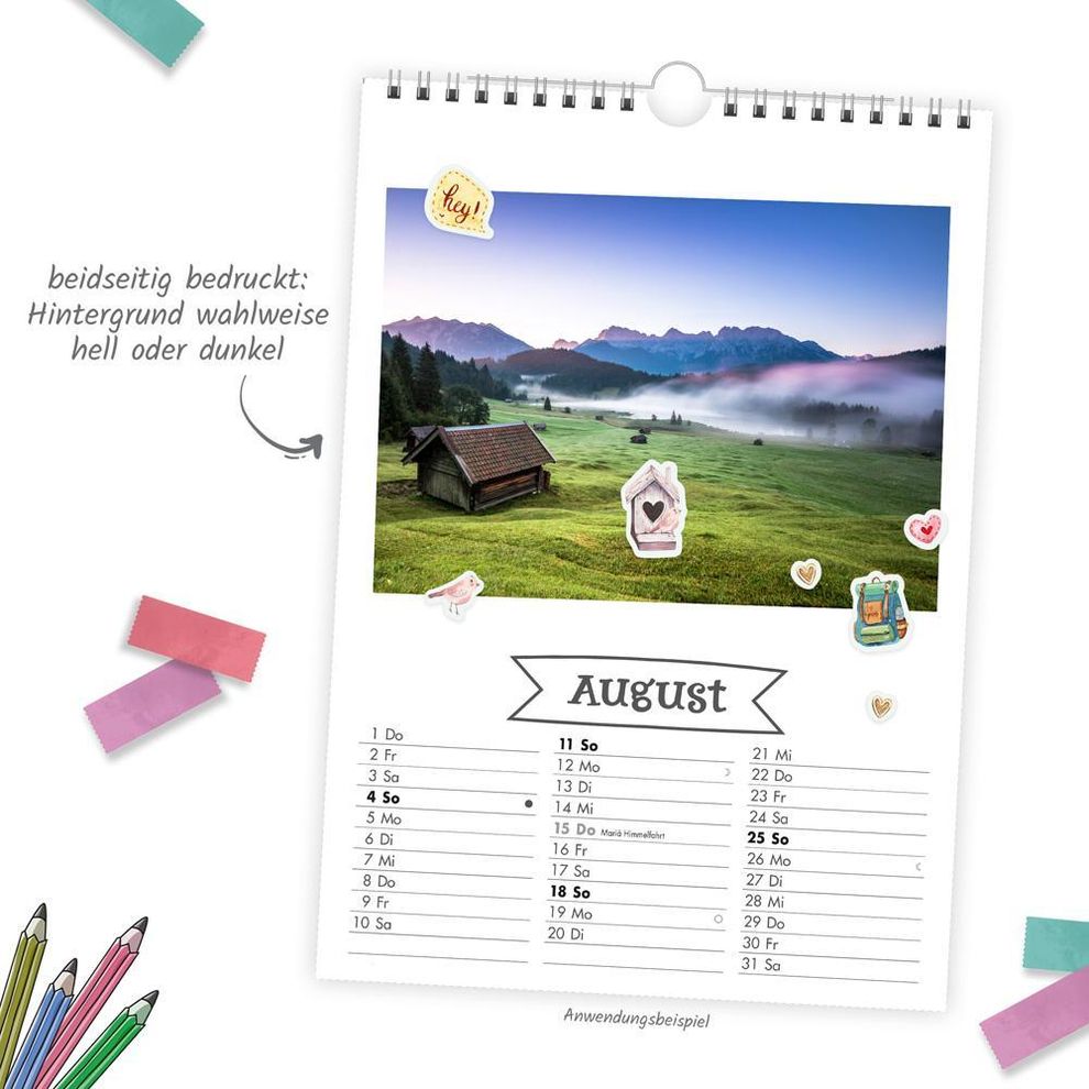 Trötsch - Trötsch Foto- und Bastelkalender Premium A4 2024 - mit