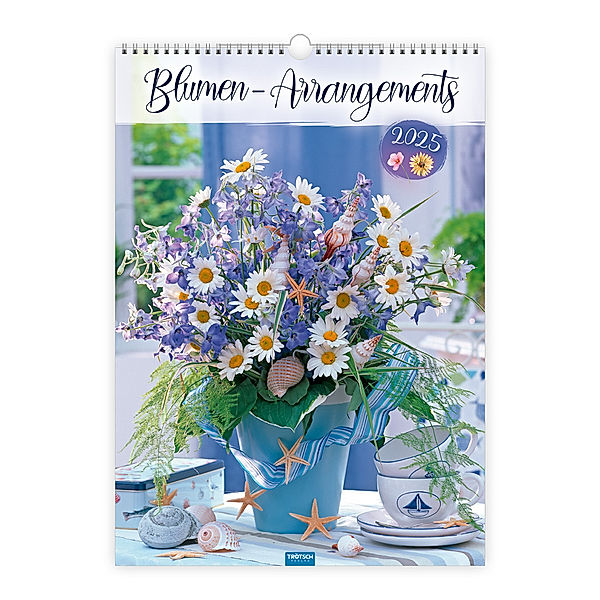 Trötsch Grossbildkalender Blumen-Arrangements 2025