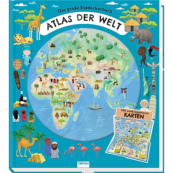Trötsch Kinderatlas Das grosse Entdeckerbuch Atlas der Welt