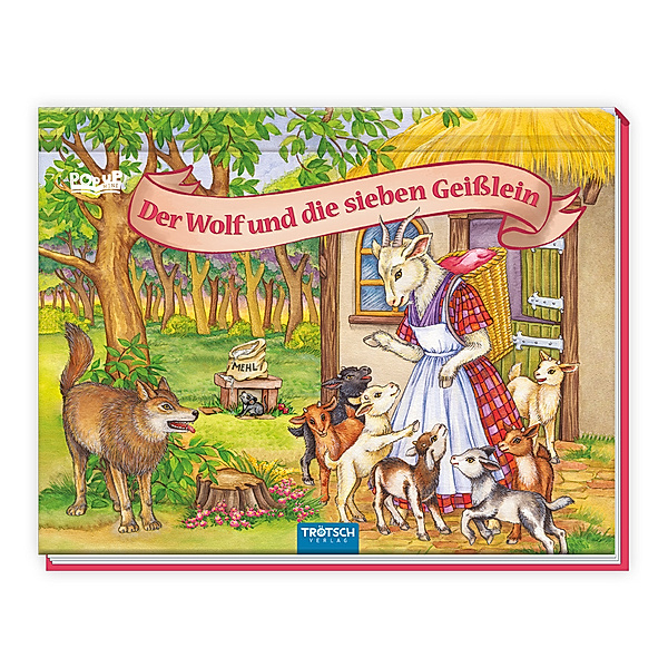 Trötsch Märchenbuch Pop-up-Buch Der Wolf und die sieben Geisslein