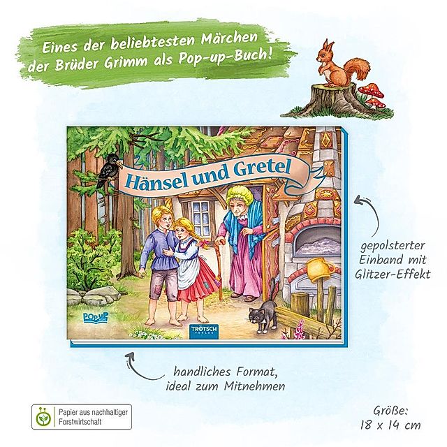 Trötsch Märchenbuch Pop-up-Buch Hänsel und Gretel Buch jetzt online bei  Weltbild.de bestellen