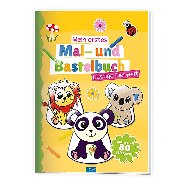 Trötsch Malbuch Bastelbuch Mein erstes Mal- und Bastelbuch Lustige Tierwelt