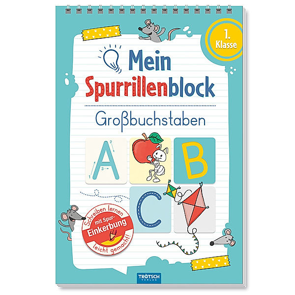 Trötsch Mein Spurrillenblock Grossbuchstaben Übungsbuch