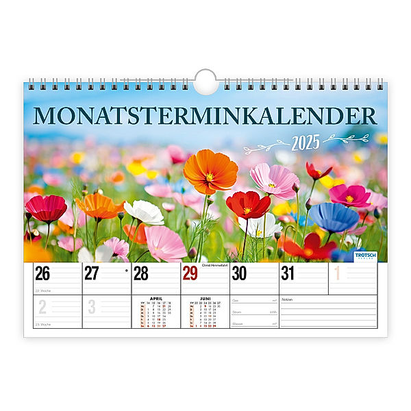 Trötsch Monatsterminer Monatsterminkalender mit Fotocover 2025