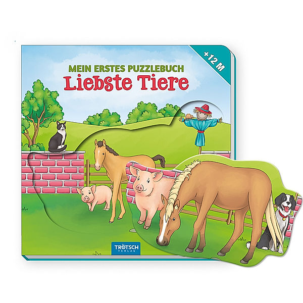 Trötsch Pappenbuch Mein erstes Puzzlebuch Liebste Tiere, Trötsch Verlag GmbH & Co. KG