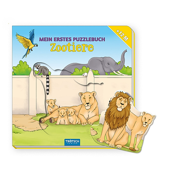 Trötsch Pappenbuch Mein erstes Puzzlebuch Zootiere, Trötsch Verlag GmbH & Co. KG