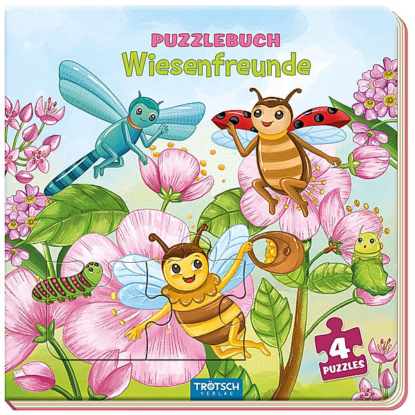 Trötsch Pappenbuch Puzzlebuch Wiesenfreunde