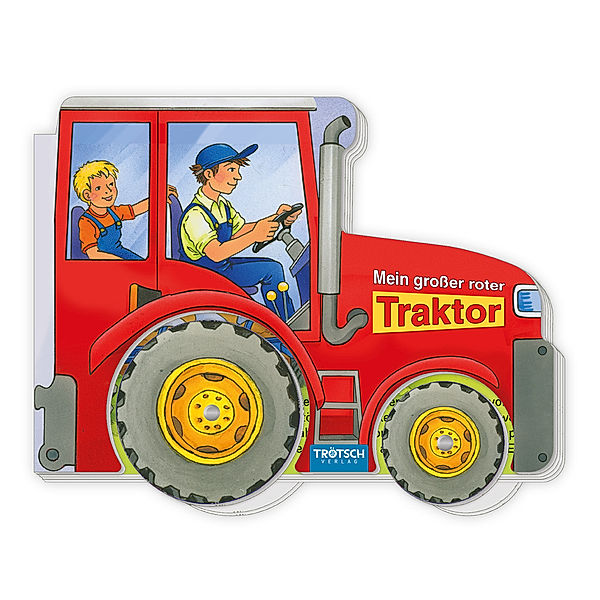 Trötsch Pappenbuch Räderbuch Mein grosser roter Traktor