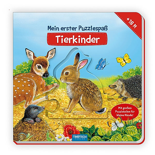 Trötsch Puzzlebuch Mein erster Puzzlespass Tierkinder