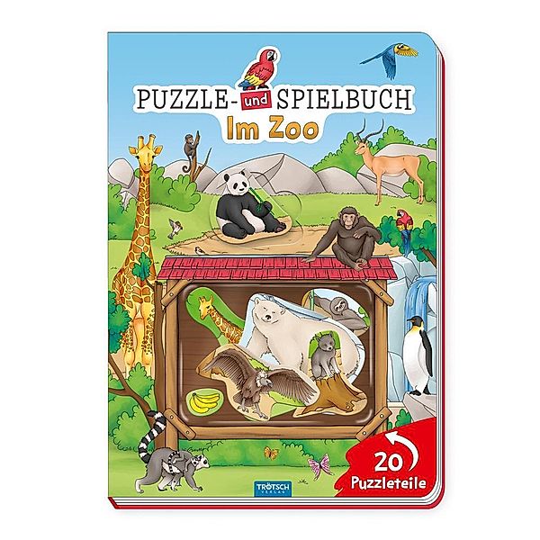 Trötsch Puzzlebuch Spielbuch Im Zoo