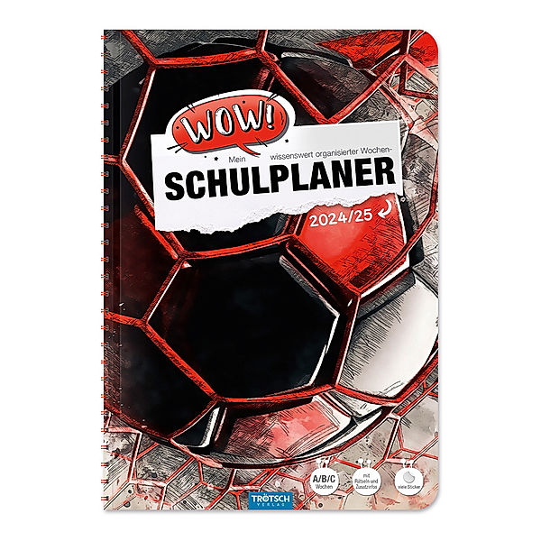 Trötsch Schulplaner WOW Fussball 24/25