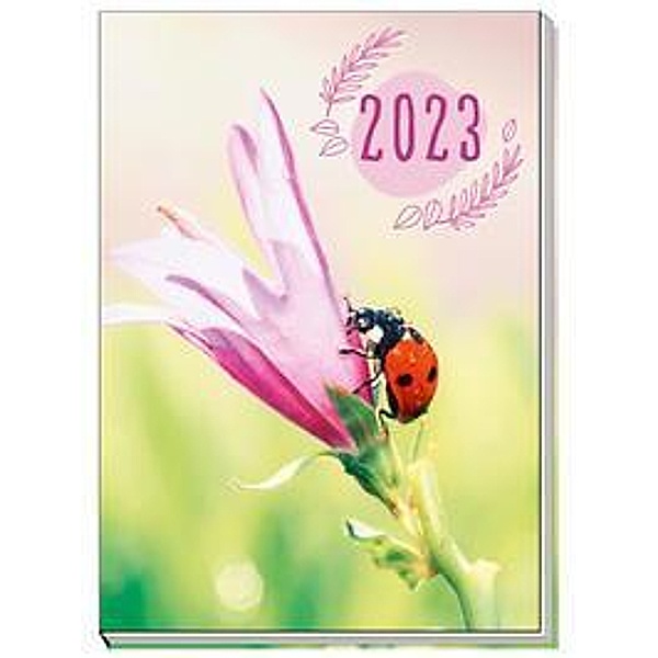 Trötsch Taschenkalender A7 Marienkäfer 2023