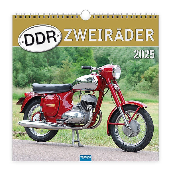 Trötsch Technikkalender DDR-Zweiräder 2025