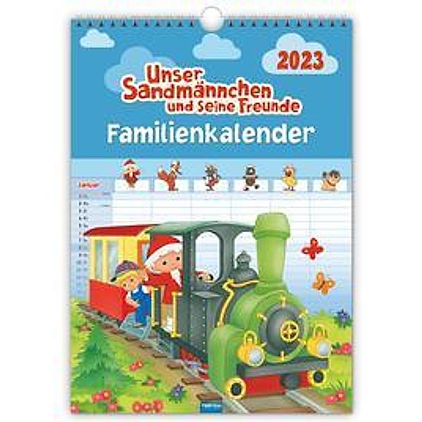 Trötsch Unser Sandmännchen XL-Familienplaner Familienkalender Unser Sandmännchen und seine Freunde 2023