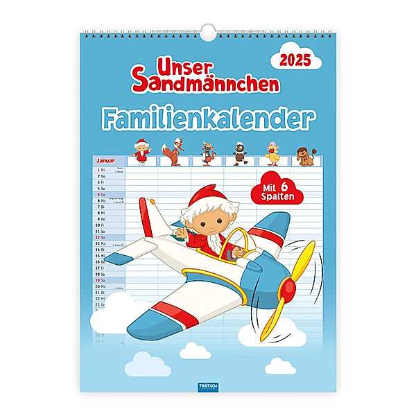 Trötsch Unser Sandmännchen XL-Familienplaner Familienkalender Unser Sandmännchen 2025