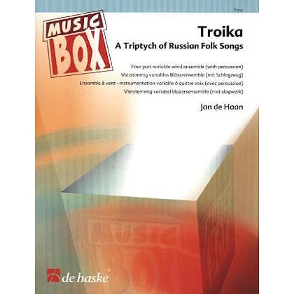 Troika, für variables Bläserensemble (mit Schlagzeug), Jan de Haan