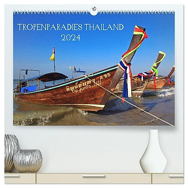Tropenparadies Thailand 2024 (hochwertiger Premium Wandkalender 2024 DIN A2 quer), Kunstdruck in Hochglanz, Geza J. Holzinger