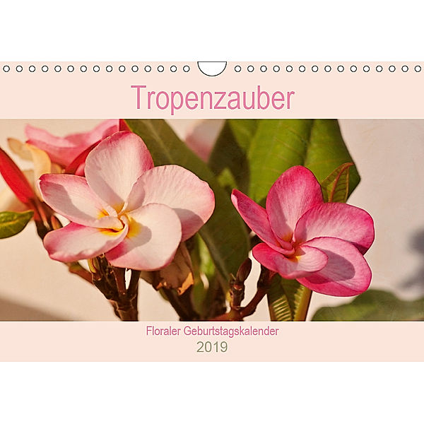 Tropenzauber - Floraler Geburtstagskalender (Wandkalender 2019 DIN A4 quer), Rosina Schneider