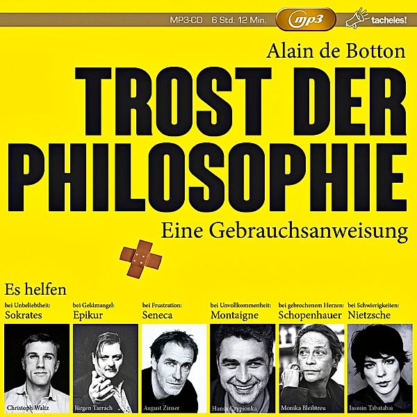 Trost der Philosophie,1 Audio-CD, 1 MP3, Alain De Botton