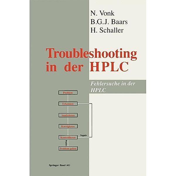Troubleshooting in the HPLC, Vonk, Baars, Schaller