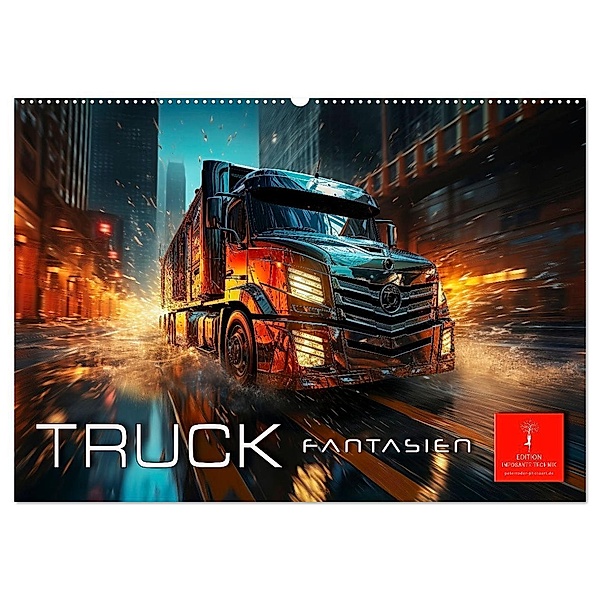 Truck Fantasien (Wandkalender 2024 DIN A2 quer), CALVENDO Monatskalender, Peter Roder