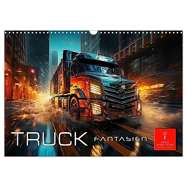 Truck Fantasien (Wandkalender 2024 DIN A3 quer), CALVENDO Monatskalender, Peter Roder